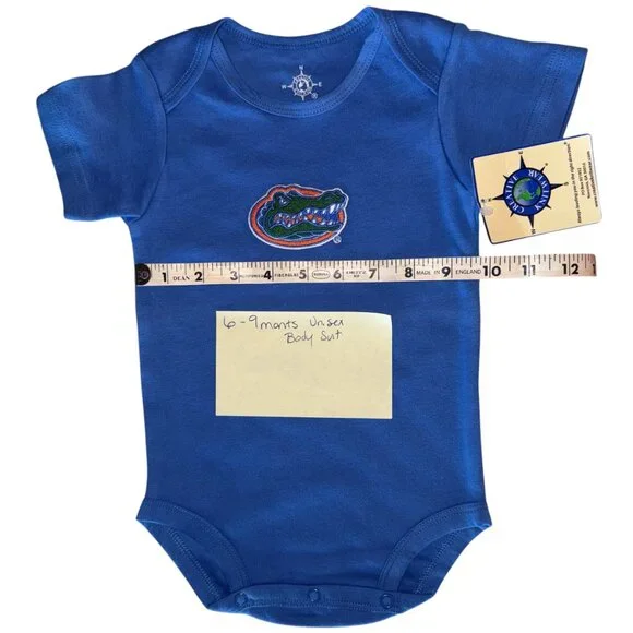 Unisex Florida Gators Bodysuit 100% Cotton by Creative Knitwear - Picture 6 of 9